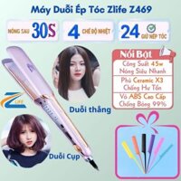 Máy Duỗi Tóc Ép Thẳng Chính Hãng Zlife Z469 Tạo Kiểu Tóc Cụp Xoăn, Máy Uốn Tóc Chuẩn Salon