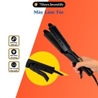 Máy Duỗi Tóc, Ép Tóc Thẳng 7Dayssmile Bản To 4 Mức Chỉnh Nhiệt