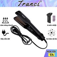 Máy duỗi tóc Kemei bản to chính hãng nóng siêu tốc điều chỉnh nhiều mức độ tăng Kèm Hộp Tranci