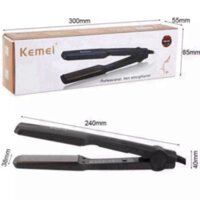 Máy Duỗi Tóc KEMEI Chính Hãng, Máy Uốn Tóc Làm Tạo Kiểu Ếp,Là Thẳng Uốn Cụp Xoăn Lọn 4 Mức Nhiệt