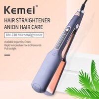 Máy duỗi tóc Kemei KM-740 bảng nhiệt lớn điều chỉnh 6 mức nhiệt độ