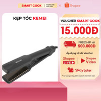 Máy Duỗi Tóc Kemei KM329 Chính Hãng Làm Nóng Nhanh, Máy Uốn Tóc Kẹp Tóc Tạo Kiểu 4 Mức Chỉnh Nhiệt Độ SmartCook