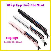 Máy duỗi tóc, kẹp thẳng, ép tóc, uốn cúp làm tóc xoăn lọn đa năng 3in1, Koremi NA8868 BH 6 tháng