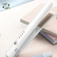 Máy duỗi tóc không dây, Máy duỗi tóc và uốn tóc 2 trong 1 Máy duỗi tóc không dây cầm tay Mini Máy uốn tóc với 4 mức nhiệt độ USB có thể sạc lại OYZYT