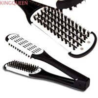Máy duỗi tóc KINGQUEEN Pro, Bàn chải đôi duỗi thẳng chống tĩnh điện không làm tổn thương, Phụ kiện Salon Bàn chải tóc chống trượt Bàn chải tóc hình chữ V bền bỉ Kẹp cắt tóc