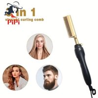 Máy duỗi tóc Lược Máy duỗi tóc ướt & khô Máy uốn tóc Lược điện gia dụng 3In1 Lược uốn thẳng