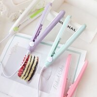 Máy Duỗi Tóc Mini Du Lịch Tiện Lợi Chức Năng 2 Trong 1 (Uốn + Duỗi)