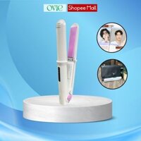Máy Duỗi Tóc Mini Không Dây OVIE S3 - Máy Ép Tóc Pin Sạc, Uốn Duỗi bản dài 75mm Cho Nam Nữ, Chống Rối Tóc