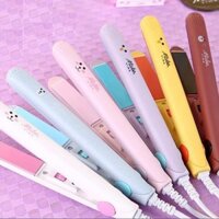 Máy duỗi tóc mini macaron hình thú xinh xắn (Hiện tại chỉ còn nâu)  mã HU245