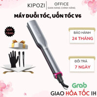 Máy duỗi tóc, uốn tóc, ép tóc đa năng cao KIPOZI V6 cao cấp 2 trong 1 phủ gốm 3D sử dụng ion âm bản nhiệt to 45mm BH 24T