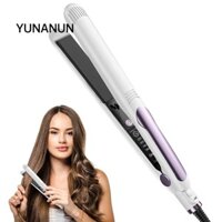 Máy duỗi tóc YUNAUN, Máy uốn tóc Mini ít Frizz mục đích kép, 2025 Nâng cấp nhiều kiểu tóc 2 trong 1 Shinier Wave Hair Curling Iron Ngắn và tất cả các loại tóc