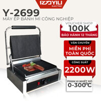 Máy Ép Bánh Mì Pate Công Nghiệp Y2699 Cho Nhà Hàng, Quán Ăn Sáng, Máy Ép Nướng Bánh Mì BH 12Tháng