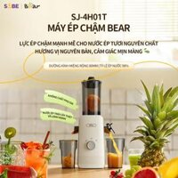 Máy Ép Chậm Bear SJ-4H01T 0.8L Máy Ép Trái Cây Làm Nước Ép Rau Củ Quả Giữ Trọn Dinh Dưỡng Máy Ép Hoa Quả Máy Làm Kem