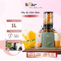 Máy ép chậm Bear YZJ-D01Y6 ĐỜI MỚI NHẤT, Máy ép trái cây rau củ quả, làm kem hoa quả ép kiệt bã 99%, giữ trọn dưỡng chất