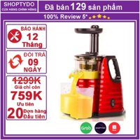 Máy ép chậm hoa quả MISUSHITA MS-2266 thương hiệu Thái Lan, Máy ép trái cây bảo hành chính hãng lên đến 24 tháng
