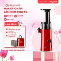 Máy Ép Chậm Làm Kem Mini 3s Lazychef Version 2 130W, Máy Ép Trái Cây, Máy Làm Kem, Tháo Lắp 3s