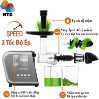 Máy Ép Chậm Lufvebut BP800 Ép Trái Cây Hoa Quả, Rau Củ Trục Ngang Với 2 Tốc Độ Tùy ý, Không Kẹt Bã