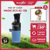 Máy ép chậm Magic Eco AC-138, lưới 2 tầng, miệng rộng 80mm - Hàng chính hãng.
