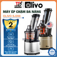 Máy Ép Chậm OLIVO SJ200, Ép Kiệt Bã Trái Cây, Làm Kem Đa Năng, Hàng Chính Hãng - Gold