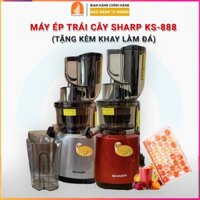 Máy Ép Chậm Sharp Corisu KS888/KS689 (Tặng khay đá làm thạch 30 viên) Công suất 250W ép kiệt bã 98% - Bảo hành 12 tháng