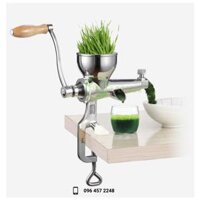 Máy ép Cỏ lúa mì, Cần tây, Rau má, củ quả bằng INOX 304 loại kẹp bàn NÂNG CAO
