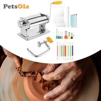 Máy ép đất sét Máy đất sét 6 Cài đặt Dụng cụ không gỉ Đất sét Báo chí Đồ trang trí Thêu Sò Nghệ thuật