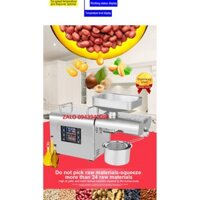 máy ép dầu dừa,dầu lạc dùng cho kinh doanh 5-6kg/h-máy điều chỉnh nhiệt độ và thời gian-hàng cao cấp bảo hành 1 năm