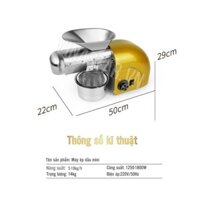 Máy Ép Dầu Mè Nhỏ Gọn Tiện Lợi. Năng Suất 6-10kg/h. Ép Dầu Lạc (Dầu Đậu Phộng), Dầu Hạt Cải, Dầu Hạt Lanh.v.v.
