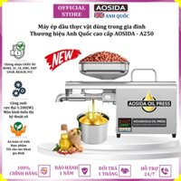 Máy ép dầu thực vật nóng và lạnh thương hiệu Anh Quốc AOSIDA A250 - Năng suất 3-6kg/giờ - Công suất 1200W (BH 1 NĂM)