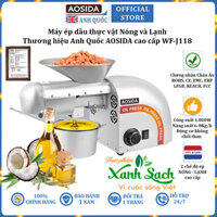 Máy ép dầu thực vật Nóng và Lạnh thương hiệu AOSIDA WF-J118 - Công suất 1800W - Động cơ không chổi than bền bỉ