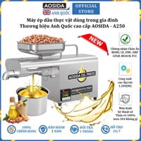Máy ép dầu thực vật nóng và lạnh dùng trong gia đình thương hiệu Anh Quốc AOSIDA A250 - Hàng Nhập Khẩu (Bảo Hành 1 Năm)