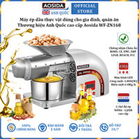Máy ép dầu thực vật thương hiệu Anh Quốc Aosida WF-ZN168 1800W - Có 2 trục ép nóng và lạnh - BH 1 NĂM