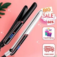 Máy Ép Duỗi Tóc Là Tóc, Máy Uốn Xoăn Tạo Kiểu Tóc Cao Cấp Làm Tóc 2 Trong 1 Với 4 Mức Chỉnh Nhiệt Độ