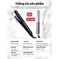 Máy ép duỗi tóc, là tóc, uốn xoăn tóc, Tạo Lượn Sóng - Máy làm tóc 3 trong 1