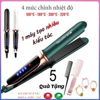 Máy ép duỗi tóc, là tóc, uốn xoăn tóc cao cấp - May uon toc 2 trong 1 Kailexin điều chỉnh 4 nhiệt độ