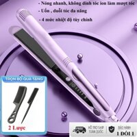 Máy ép duỗi tóc, uốn cúp tóc Hàn Quốc 2 trong 1 phủ lớp gốm Tourmaline Ion âm giúp tóc khỏe mạnh