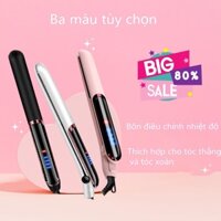 Máy ép duỗi tóc, uốn xoăn tóc cao cấp  3 trong 1 , Chất liệu gốm ngăn ngừa hư tổn