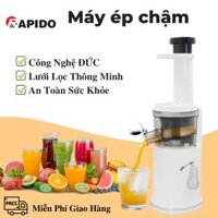 Máy ép hoa quả Máy ép RAPIDO RSJ120 May ep nuoc trai cay Hình ảnh máy ép trái cây Máy Ép Chậm Công Nghiệp Phiên Bản Giữ Nguyên Độ Tươi Của Trái Cây Công Suất Lớn Độ Bền Cao Bảo Hành Toàn Quốc 12 Tháng