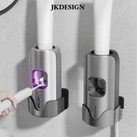 Máy ép kem đánh răng JKDESIGN, Hộp đựng kem đánh răng treo tường thông minh, Giá để kem đánh răng tự động bằng điện chống nước cho trẻ em