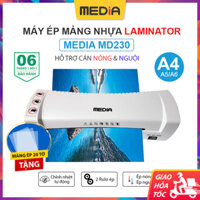 Máy Ép Màng Plastic A4 Media MD230, Ép Màng Nhựa Khổ A4, Máy Ép Màng Nhựa Laminator Ép Nhiệt Ép Lạnh