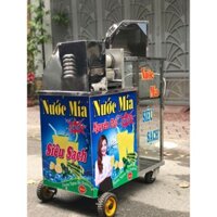 Máy ép mía siêu sạch, máp vắt mía, công suất 1500W, có tủ kính, 3 lô ép