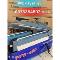 MÁY ÉP MIỆNG TÚI ÉP TÚI nilong pfs400 vỏ sắt, Máy ép túi ni lông, máy ép bao ni lông, máy ép ni lông