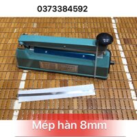 MÁY ÉP MIỆNG TÚI PFS 20CM *8MM VỎ SẮT - HÀNG CHÍNH HÃNG, BẢO HÀNH 03 THÁNG, máy ép túi zip bạc, máy ép bọc, may hàn túi