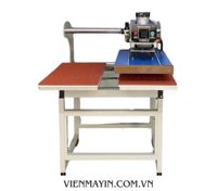 MÁY ÉP NHIỆT PHẲNG 40X60 KHÍ NÉN 2 MÂM KÉO ĐẦU