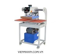 MÁY ÉP NHIỆT PHẲNG THỦY LỰC 40X60 2 MÂM KÉO ĐẦU