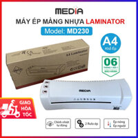 Máy Ép Nhựa Plastic A4 Media MD230 Cao Cấp, Ép Plastic A4 Màng Cán Nhựa Máy Ép Giấy Ép Ảnh Tài Liệu