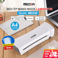 Máy Ép Nhựa Plastic A4 Media MD230 Cao Cấp, Ép Plastic A4 Màng Cán Nhựa Máy Ép Giấy Ép Ảnh Tài Liệu