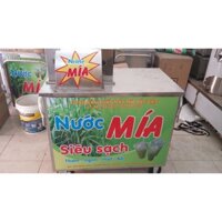 Máy ép nước mía bàn dài 2 cây motor mới