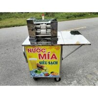Máy ép nước mía bán ngắn có bánh xe, động cơ giảm tốc 0.8kw