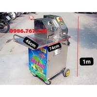 Máy ép nước mía bàn ngang có xe đẩy gọn nhỏ tiện lợi